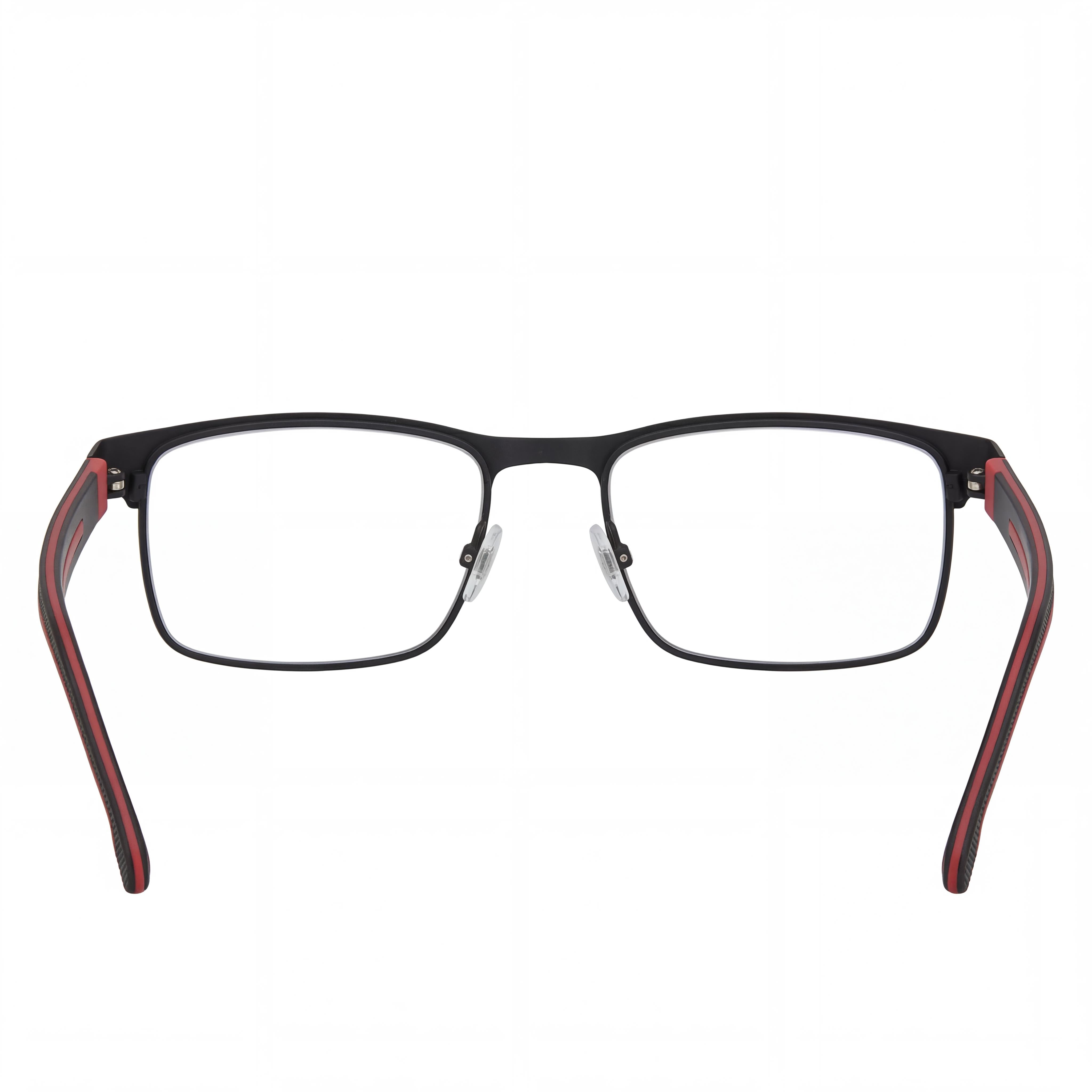 Gafas Carrera Modern para mujer, montura de acero aleado, lentes de policarbonato, negro mate y rojo, 57 mm, Photo 4