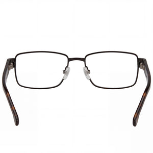 Carrera 8887 Rectangle Eyeglasses Unisex — side view, Black Alloy Steel temples