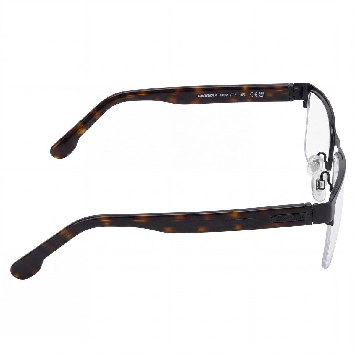 Carrera 8888 Black Rectangle Eyeglasses for Men, 55mm, Photo 3