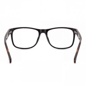 Carrera 8889 Rectangle Eyeglasses Men — side view, Black Acetate temples