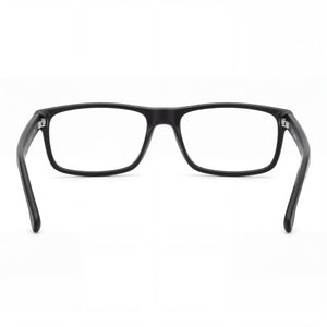 Carrera 8890 Rectangle Eyeglasses Men — side view, Black Plastic temples