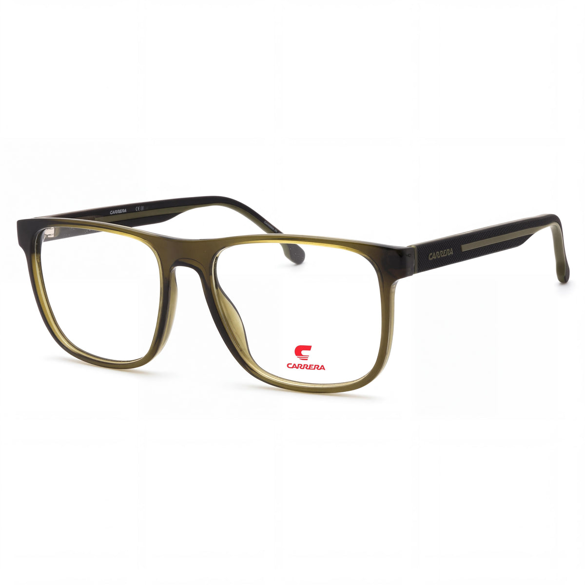 Gafas Carrera 8892 de montura moderna unisex de propionato, color negro oliva, lentes de policarbonato no polarizadas, 55 mm, Photo 1