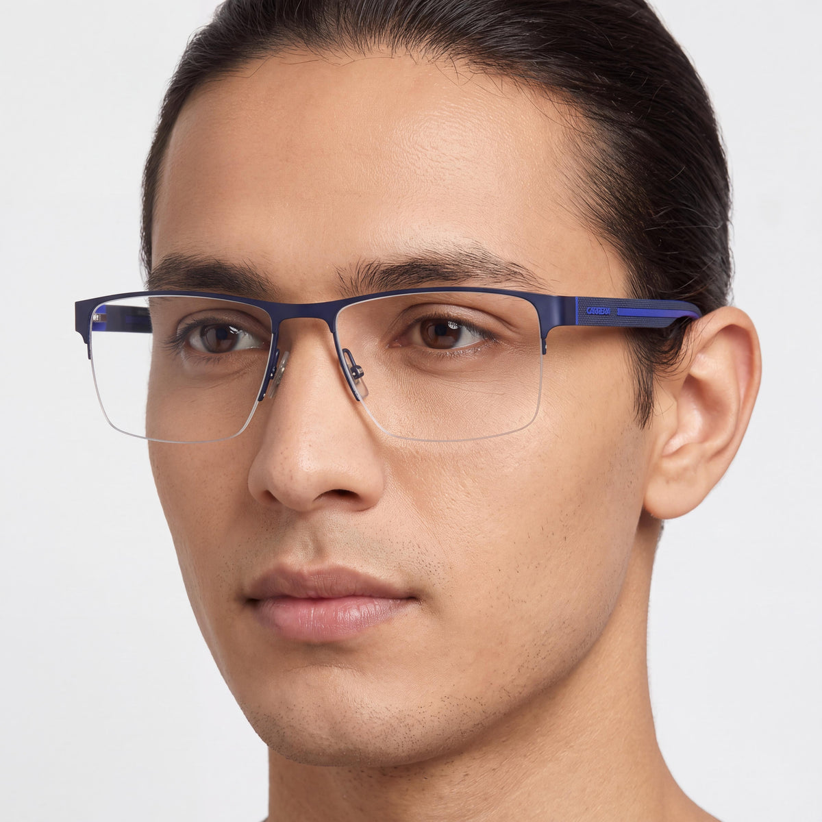 Carrera CARRERA 8893 Gafas de sol unisex de acero inoxidable azul mate sin polarizar 58 mm, Photo 5