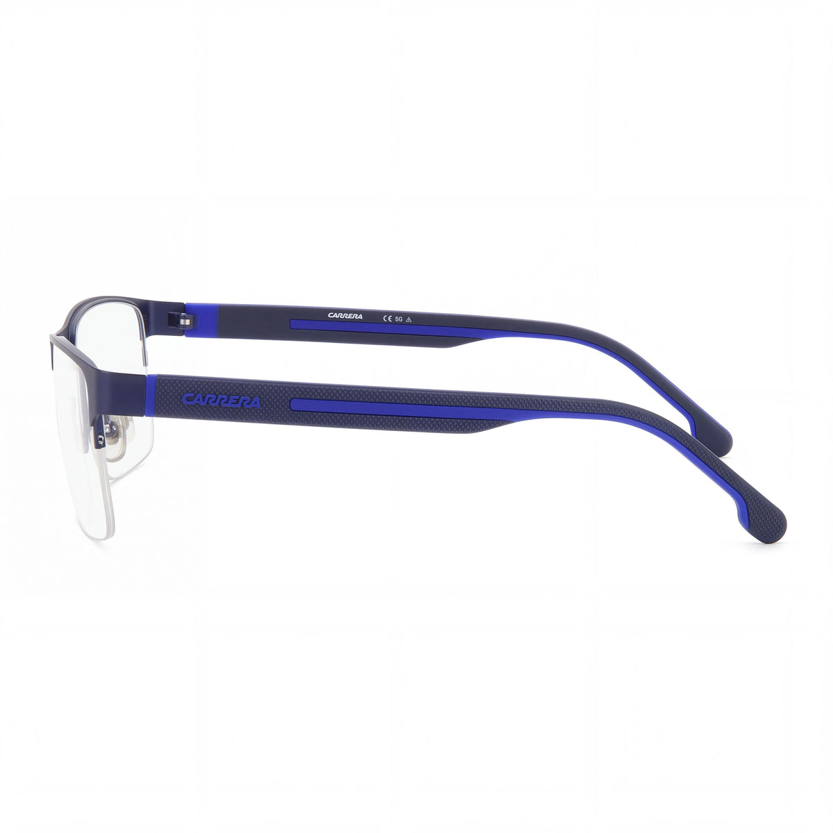 Carrera CARRERA 8893 Gafas de sol unisex de acero inoxidable azul mate sin polarizar 58 mm, Photo 3