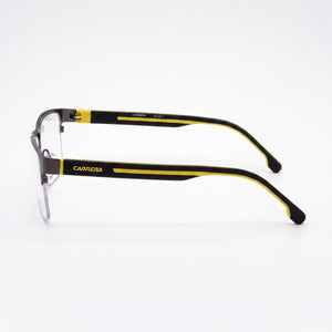 Carrera 8893 Rectangle Eyeglasses for Men — front view, Stainless Steel