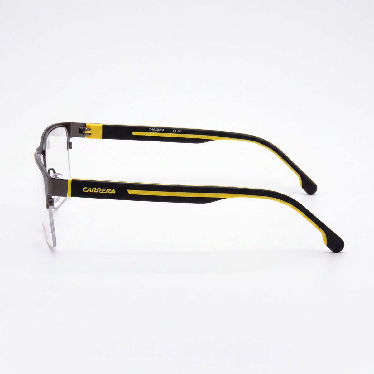 Carrera CARRERA 8893 Montura de Gafas Rectangular para Hombre, Acero Inoxidable Plateado Rutenio Oscuro Mate 54 mm, Photo 2