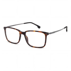 Carrera 8897 Havana Rectangle Eyeglasses for Men, Light Acetate frame