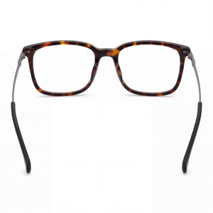 Carrera 8897 Rectangle Eyeglasses Men — side view, Havana Light Acetate temples