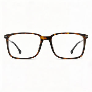 Carrera 8897 Square Eyeglasses Men — side view, Havana Acetate temples