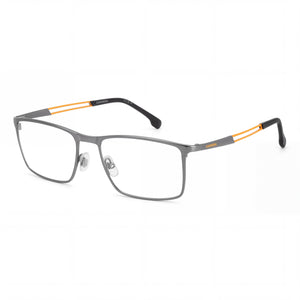 Carrera 8898 Silver Rectangle Eyeglasses Unisex, Stainless Steel frame