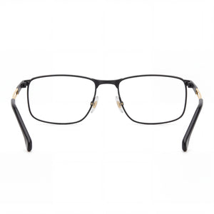 Carrera 8900 Rectangle Eyeglasses Unisex — side view, Black Metal temples