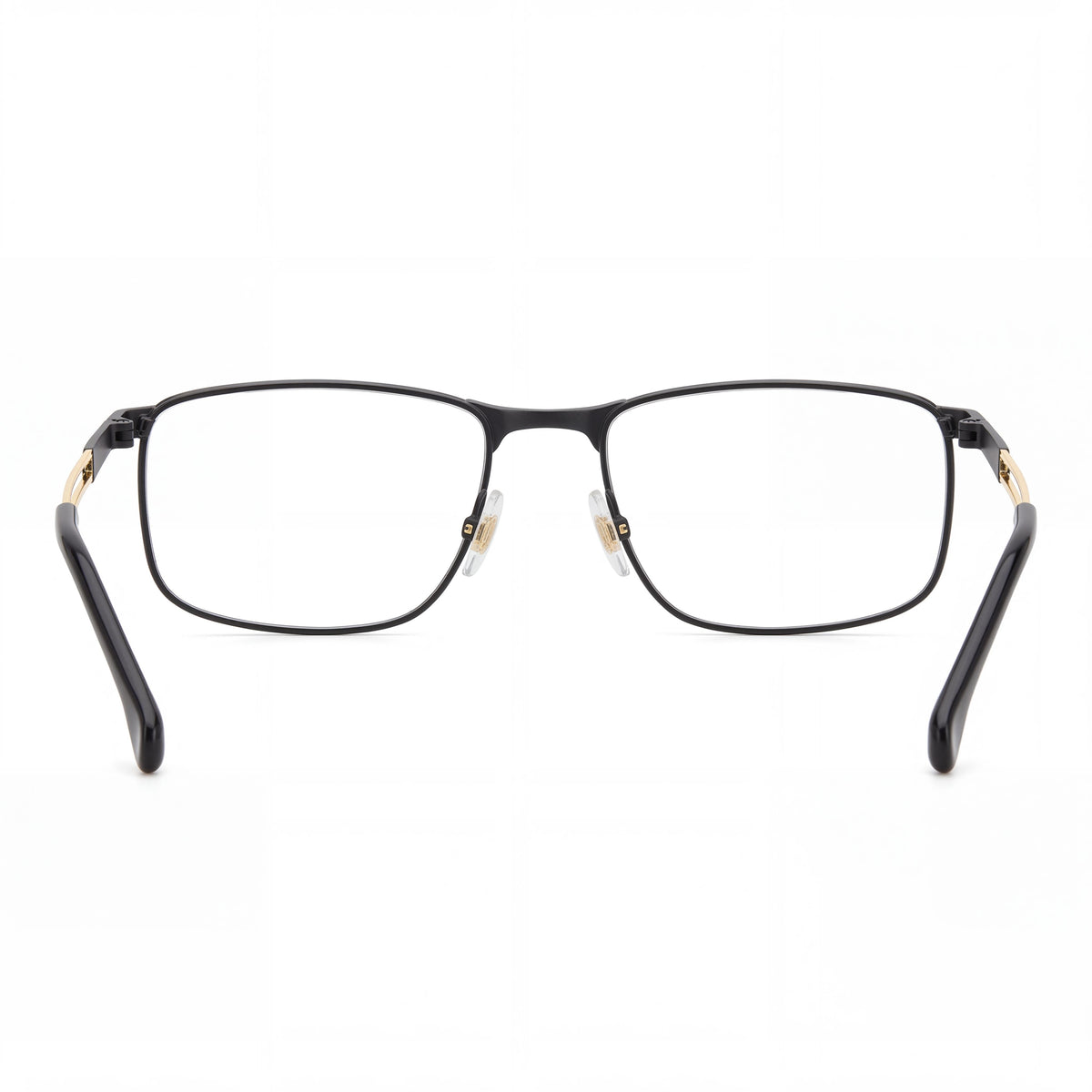 Carrera 8900 Matte Black Gold Rectangle Eyeglasses Unisex, 55mm, Photo 3