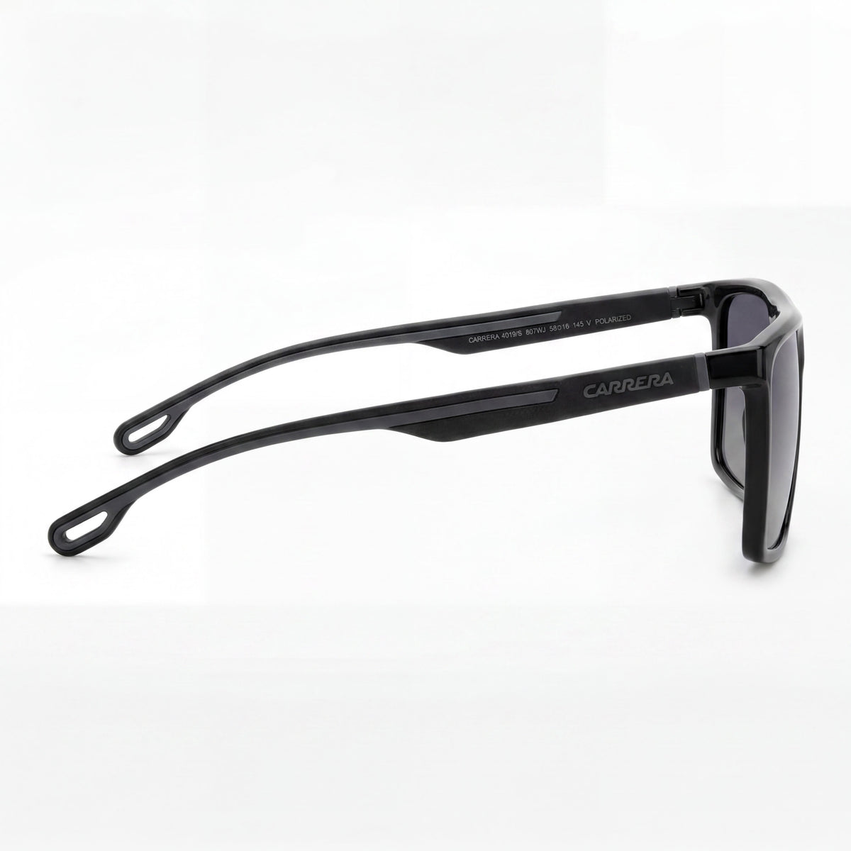 Carrera 4019/S Black/Grey Shaded Rectangle Sunglasses for Men, 58mm, Photo 3