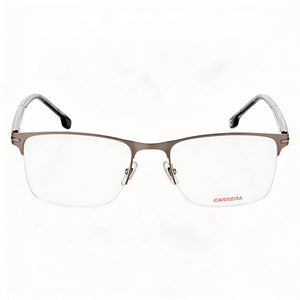 Carrera Rectangle Eyeglasses Unisex — front view, Alloy Steel