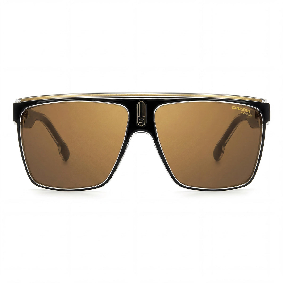 Gafas de sol rectangulares Carrera Black Gold para hombre, 63 mm, Photo 2
