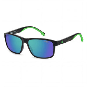 Carrera Black Rectangle Sunglasses Unisex, Green Multilayer lens