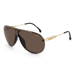 Carrera Brown Aviator Sunglasses Unisex, Grey lens