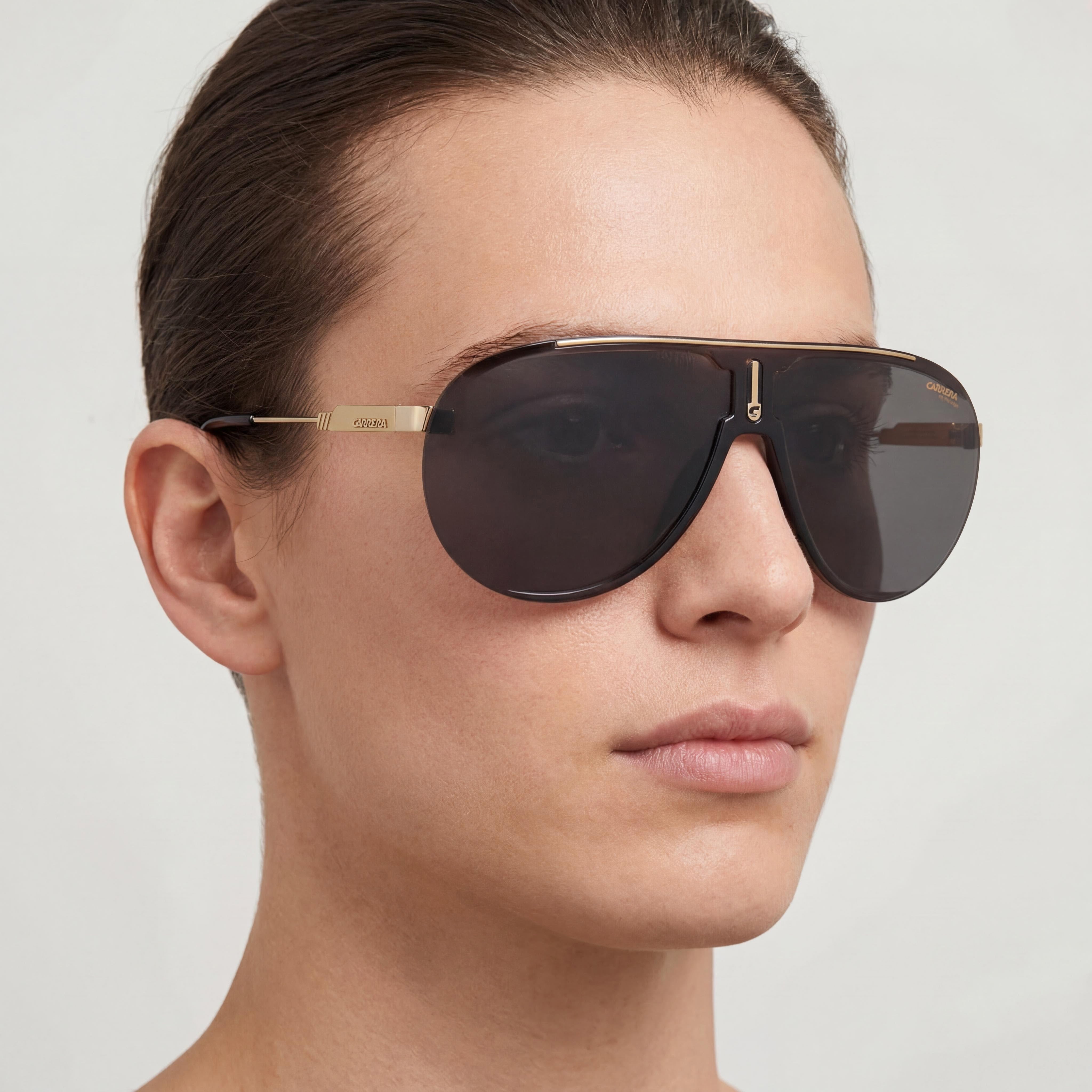 Carrera Black Gold Aviator Sunglasses Unisex, Photo 4