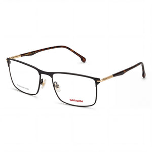 Carrera Matte Brown Rectangle Eyeglasses Unisex, Alloy Steel frame