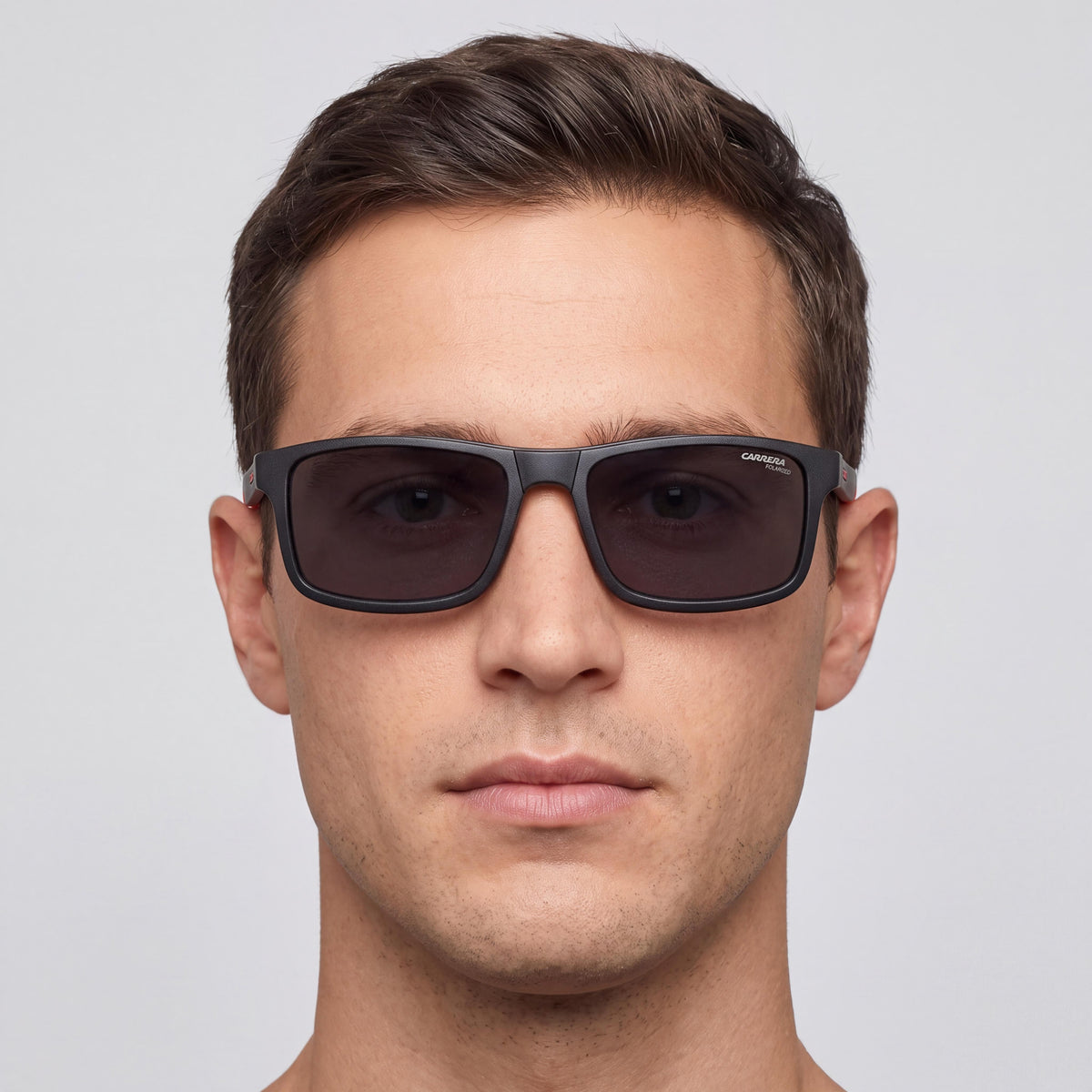 Carrera Ca 8057/Cs Matt Black Rectangle Sunglasses for Men, 55mm, Photo 3
