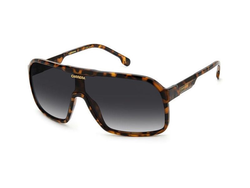 Carrera CA1046/S Black Square Sunglasses for Men, Dark Grey Gradient lens