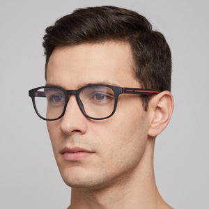Carrera Ca8062/cs Rectangle Eyeglasses for Men — interior view, Polycarbonate demo lenses