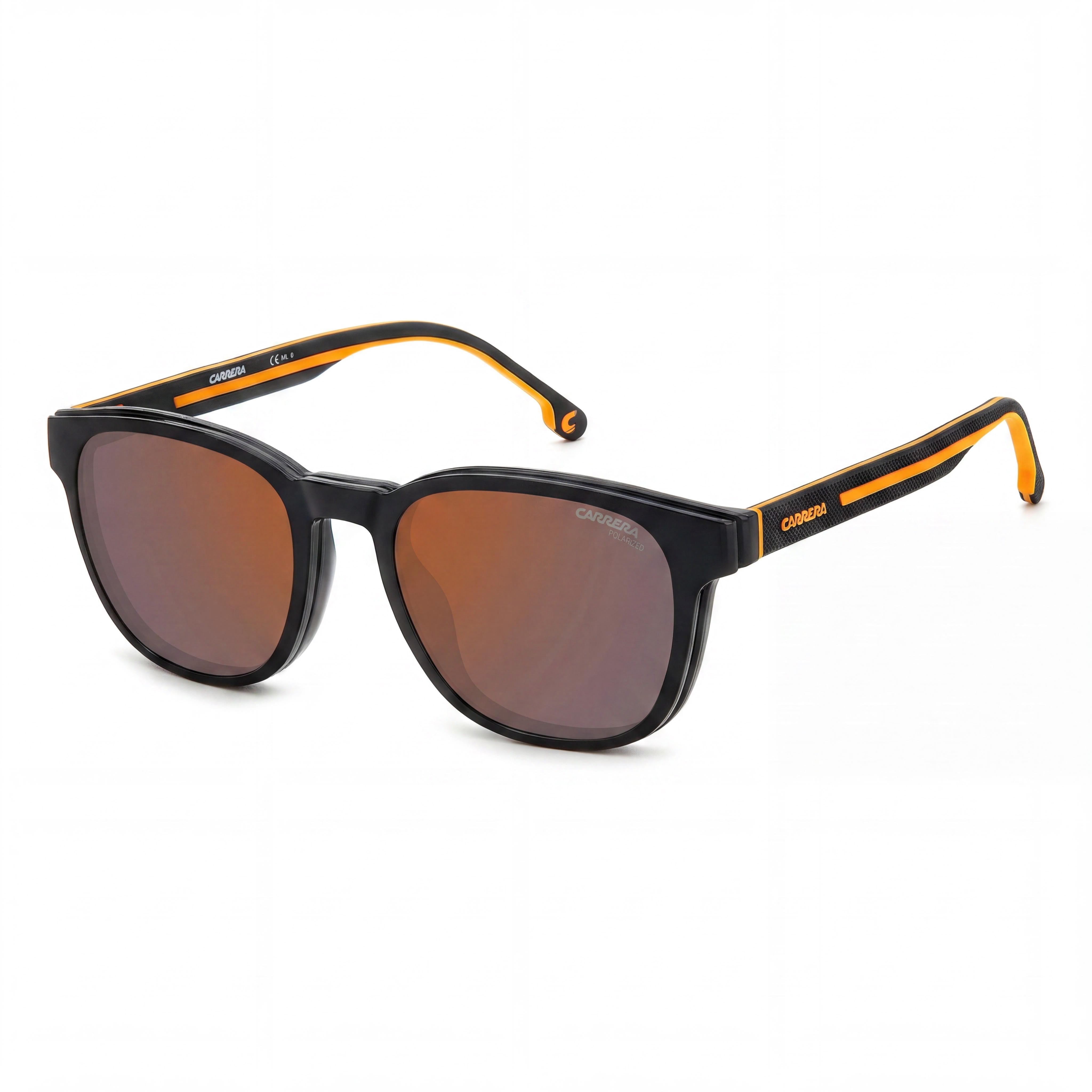Carrera CA8062/CS Black Orange Square Sunglasses for Women, 51mm, Photo 1