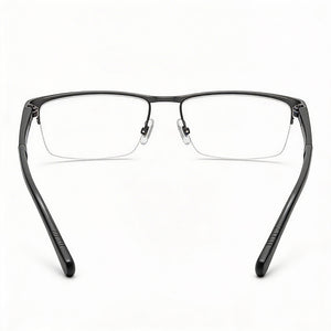 Carrera Carduc 009 Rectangle Eyeglasses Unisex — side view, Silver Alloy Steel temples