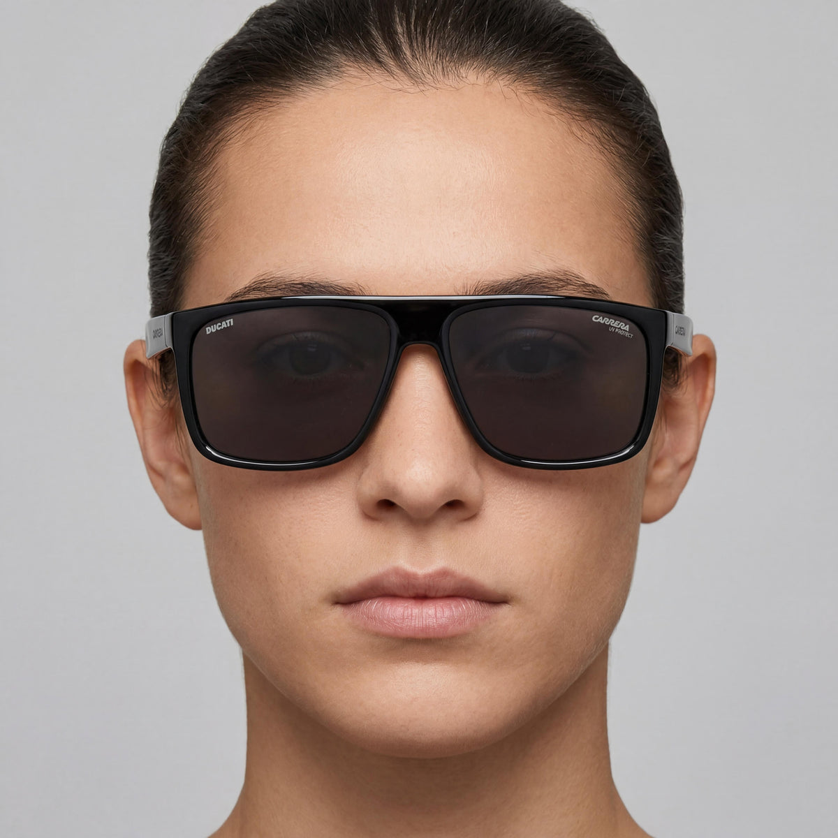 Carrera Carduc 011/S Black Grey Rectangle Sunglasses Unisex, 61mm, Photo 5
