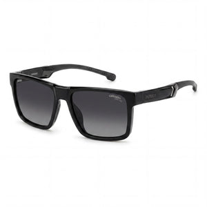Carrera CARDUC 021/S Black Rectangle Sunglasses for Women, Matte Black lens