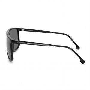 Carrera Casual Rectangle Sunglasses Men — side view, Non-Polarized Black Grey lens