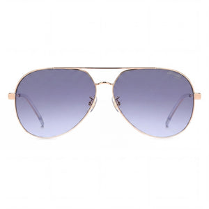 Carrera Casual Aviator Sunglasses for Women — front view, Stainless Steel frame