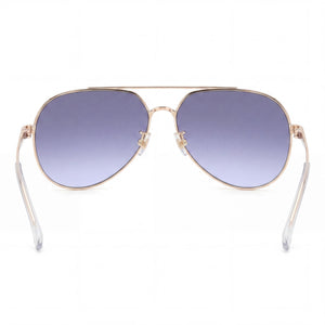 Carrera Casual Aviator Sunglasses for Women — interior view, Non-Polarized lens detail