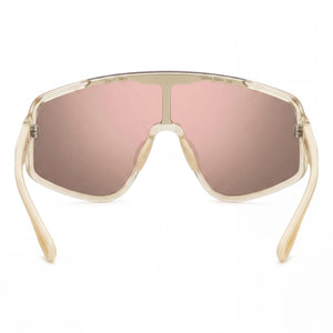 Carrera Casual Shield Sunglasses Men — side view, Non-Polarized Rose Gold Multilayer lens