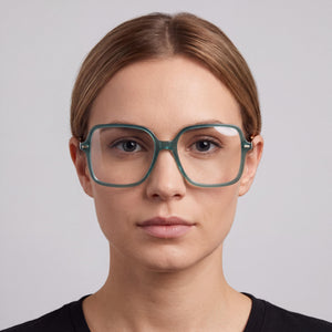 Carrera Casual Square Eyeglasses for Women — interior view, Plastic demo lenses