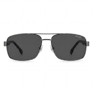 Carrera Casual Rectangle Sunglasses Unisex — front view, Stainless Steel frame