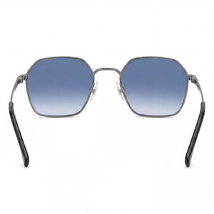 Carrera Casual Rectangle Sunglasses Men — side view, Non-Polarized Dark Blue Shaded lens
