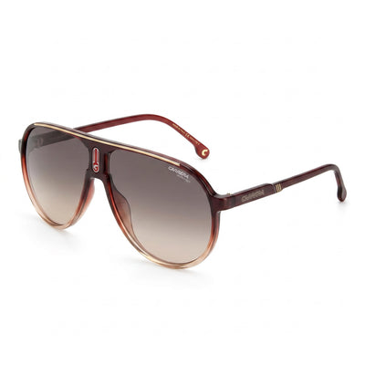 Carrera CHAMPION65/N 7W5/HA Brown Aviator Unisex Sunglasses, Brown gradient lens