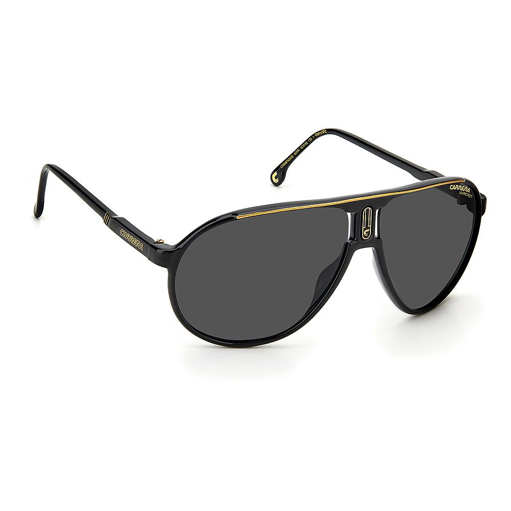 Carrera CHAMPION65/N "DCC/HA" Aviator Sunglasses Unisex — side view, Non-polarized Brown Gradient Brown Gradient lens