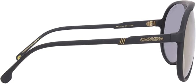 Carrera CHAMPION65/N Aviator Sunglasses Unisex — side view, Grey Bronze Mirror lens