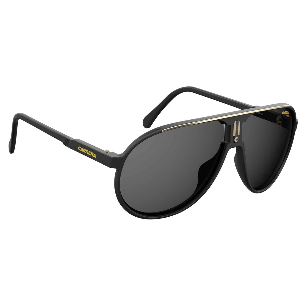 Carrera CHAMPION/N Aviator Sunglasses Unisex — side view, Dark Grey Gradient lens