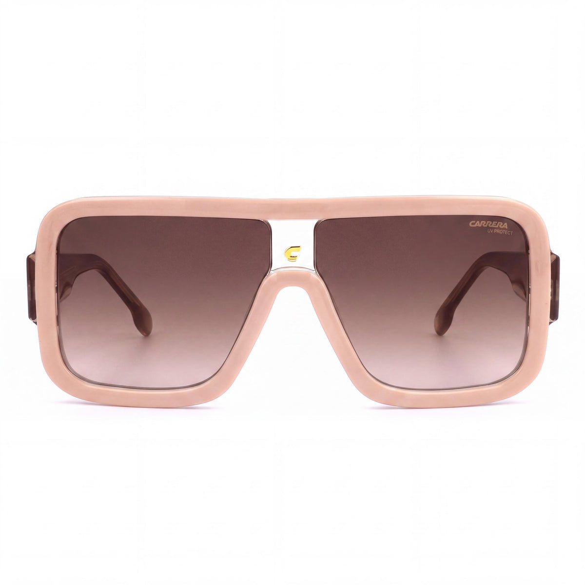 Carrera Classic Gafas de Sol para Mujer, Montura de Acetato Beige Marrón Sombreado, Lente Marrón Degradado 62mm, Photo 2