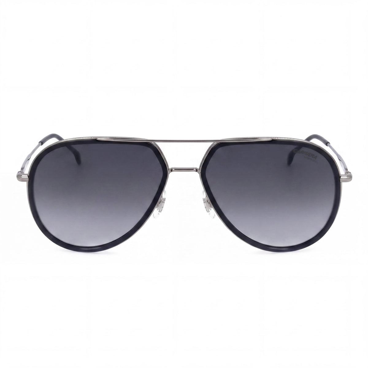 Gafas de sol Carrera 295/S Classic unisex de acero inoxidable con protección UV, armazón gris y negro degradado, lentes gris oscuro degradado 58 mm, Photo 2