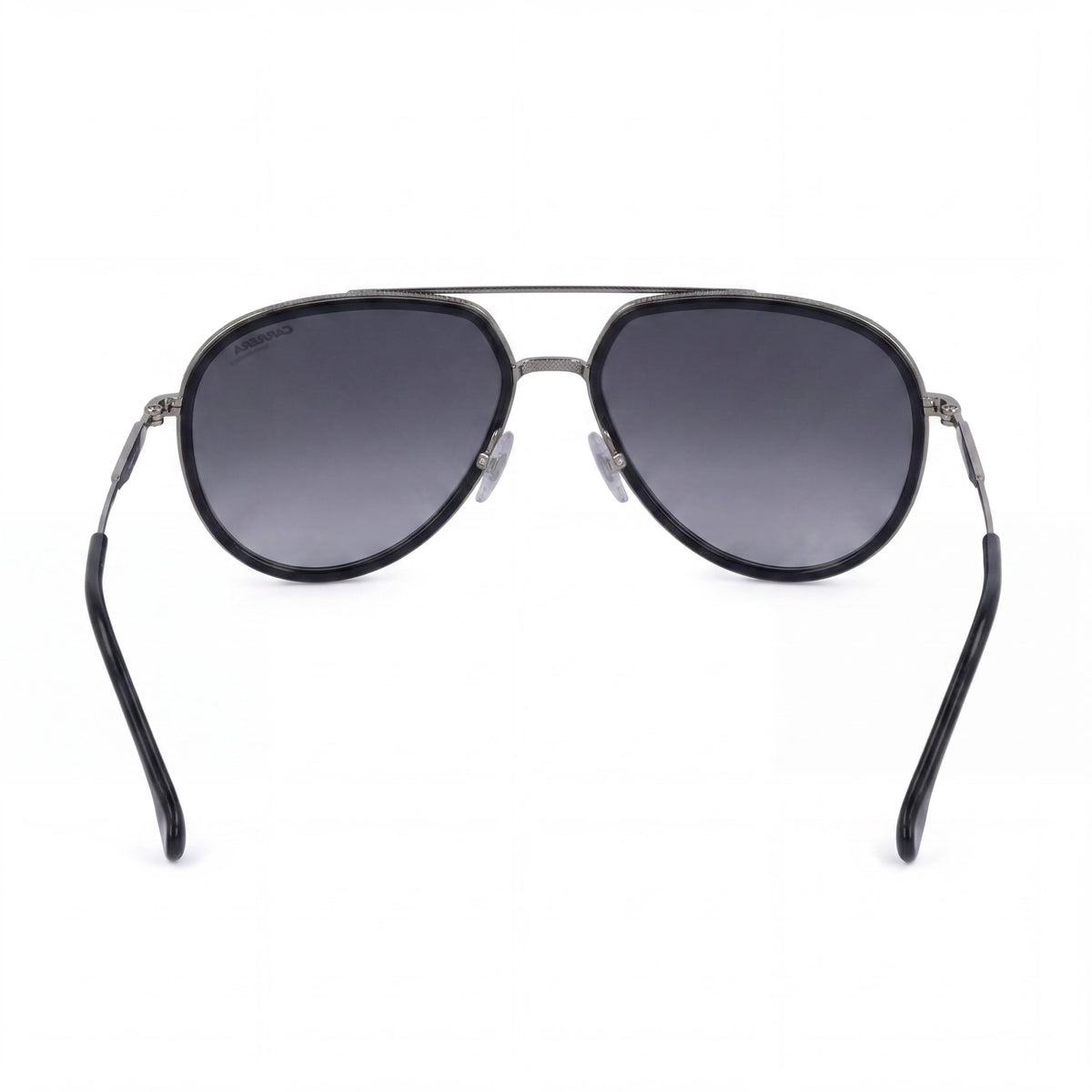 Gafas de sol Carrera 295/S Classic unisex de acero inoxidable con protección UV, armazón gris y negro degradado, lentes gris oscuro degradado 58 mm, Photo 4