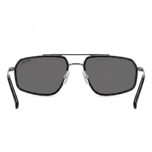 Carrera Classic Aviator Sunglasses Men — side view, Non-Polarized Grey Polarized lens