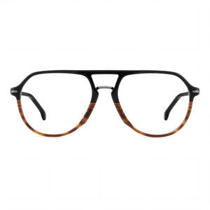 Carrera Classic Rectangle Eyeglasses Unisex — front view, Plastic