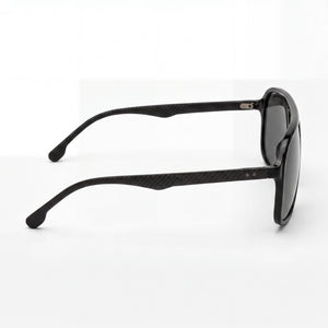 Carrera Classic Rectangle Sunglasses Men — side view, Non-Polarized Gray lens