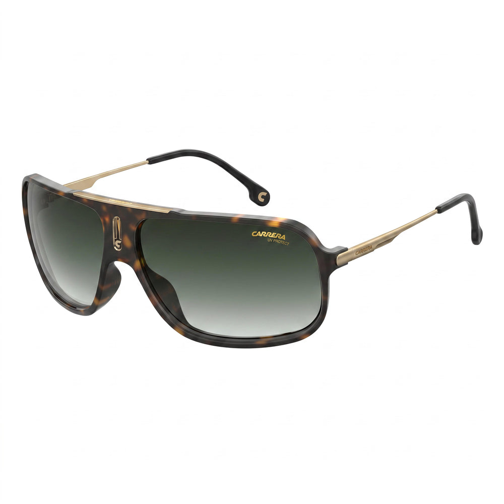Carrera Classic Havana Aviator Sunglasses for Women, Green lens