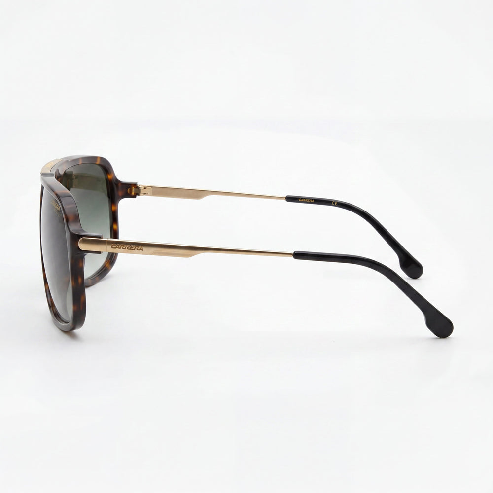 Carrera Classic Aviator Sunglasses Women — side view, Green lens