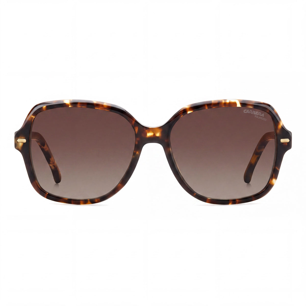 Carrera Classic - Gafas de sol polarizadas UV de mujer, montura de plástico marrón havana, lentes marrones sombreadas, 55 mm, Photo 2